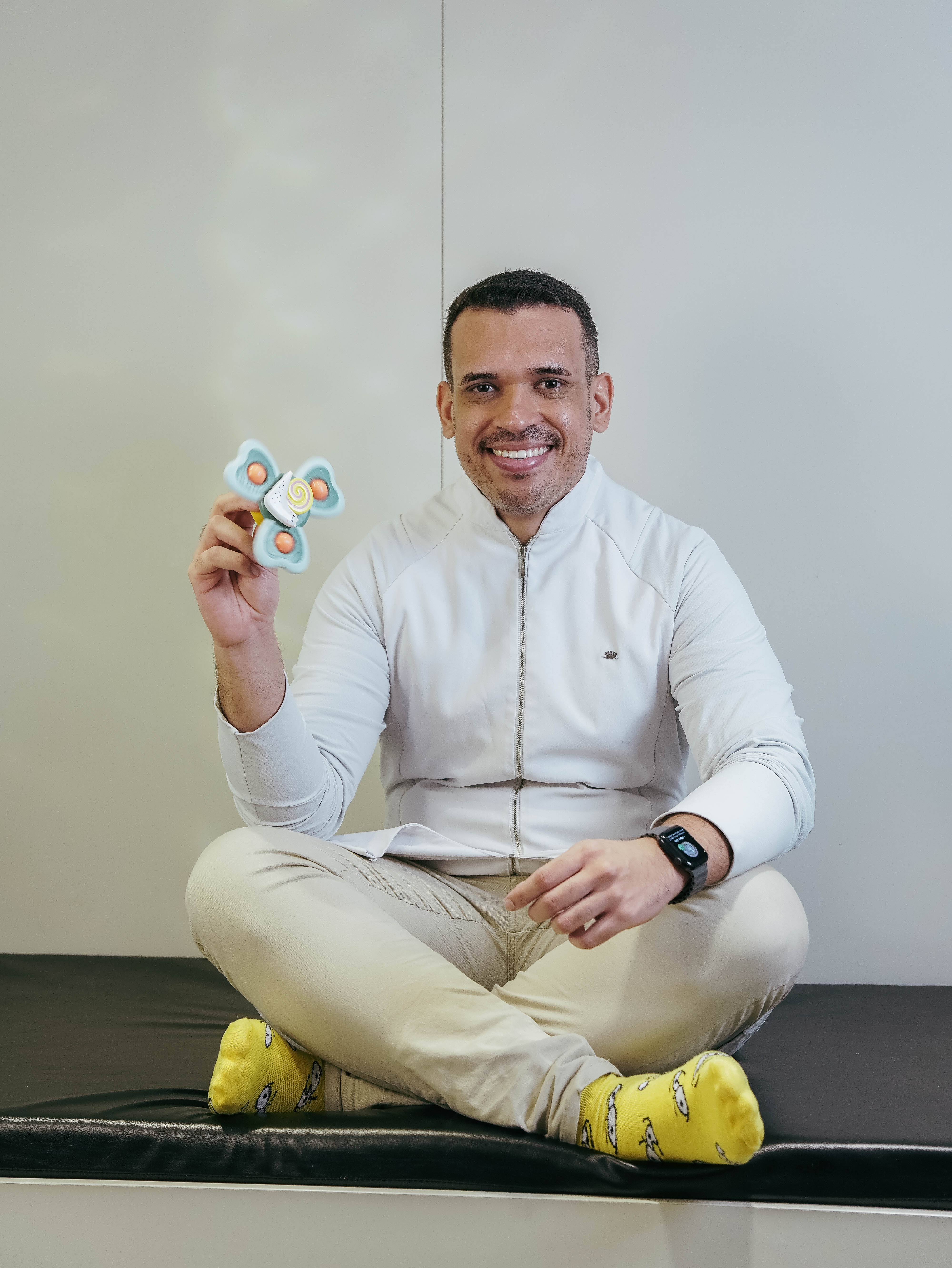 Tio Luiz em atendimento